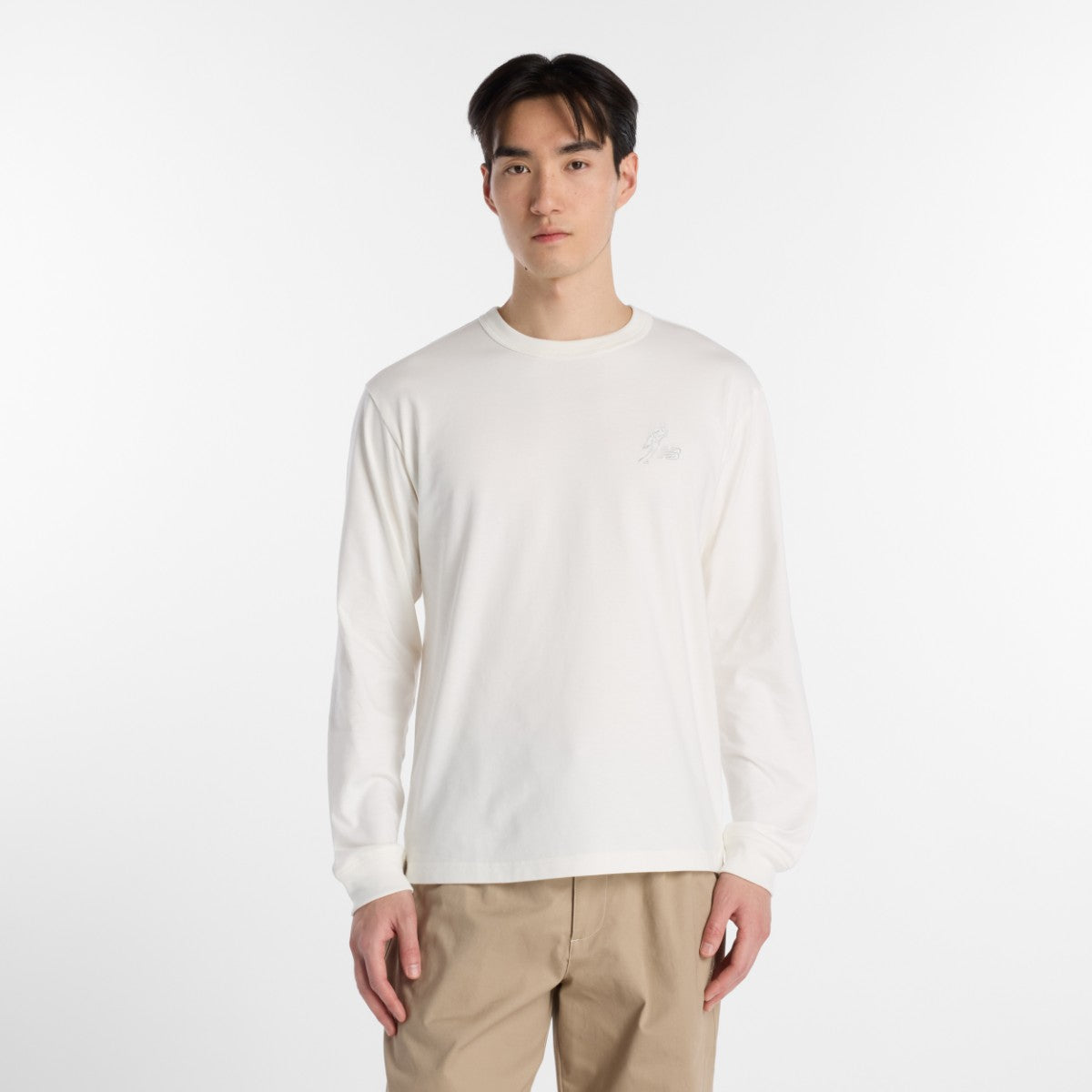 New Balance 大谷翔平 Signature Heavyweight Long Sleeve T-Shirt ニューバランス 大谷翔平シグネチャーヘビーオンス長袖Tシャツ MT61035【メンズ クルーネック コットン素材 ヘビーウェイト 26SS】