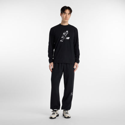 New Balance 大谷翔平 Always On Logo Long Sleeve T-Shirt ニューバランス 大谷翔平オールウェイズオンロゴ長袖Tシャツ MT6129G【メンズ 長袖 速乾素材 クルーネック コットンブレンド 26SS】