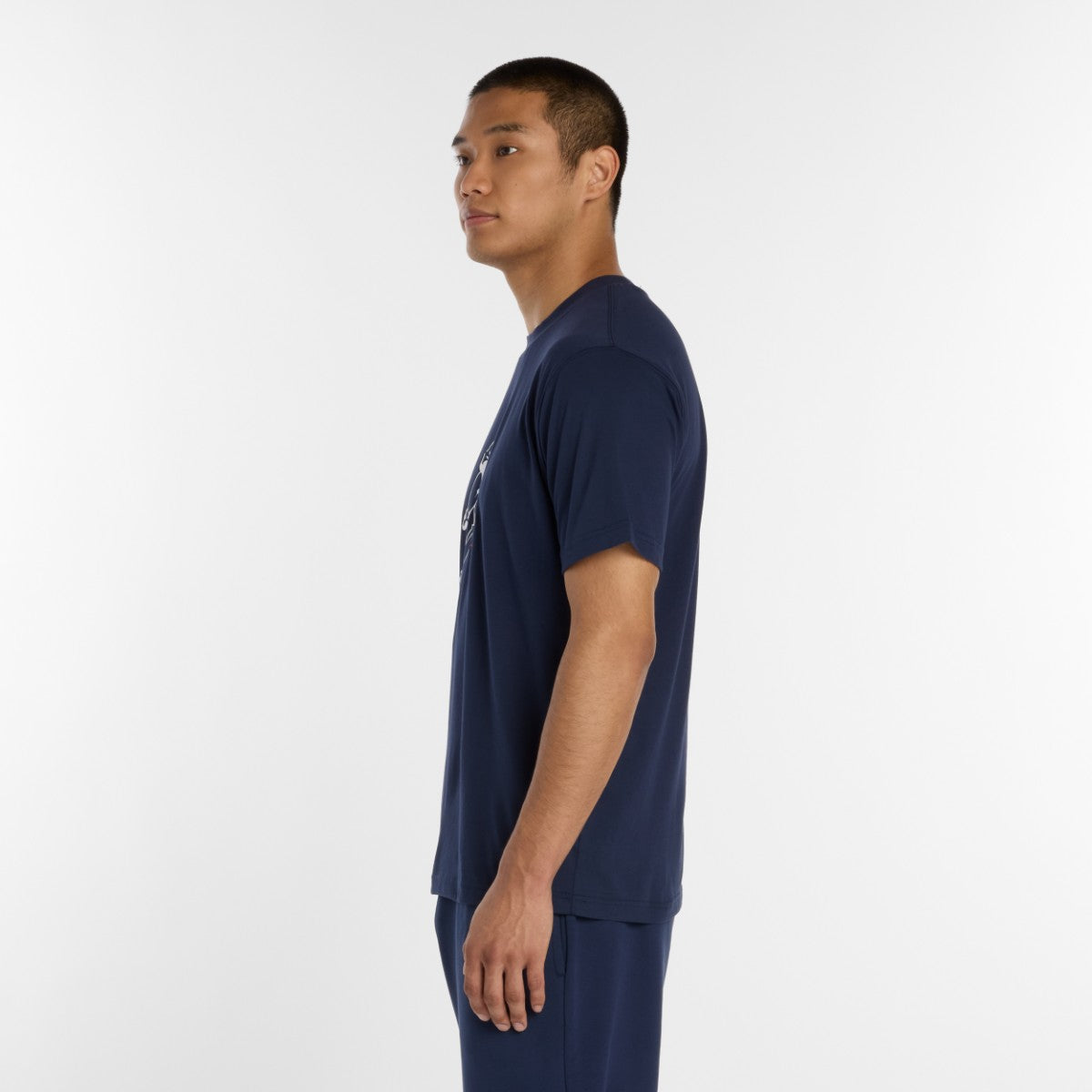 New Balance 大谷翔平 Always On Logo Short-Sleeve T-Shirt ニューバランス 大谷翔平オールウェイズオンロゴ半袖Tシャツ MT61V7X【メンズ 速乾素材 トレーニングウェア クルーネック コットンブレンド 26SS】