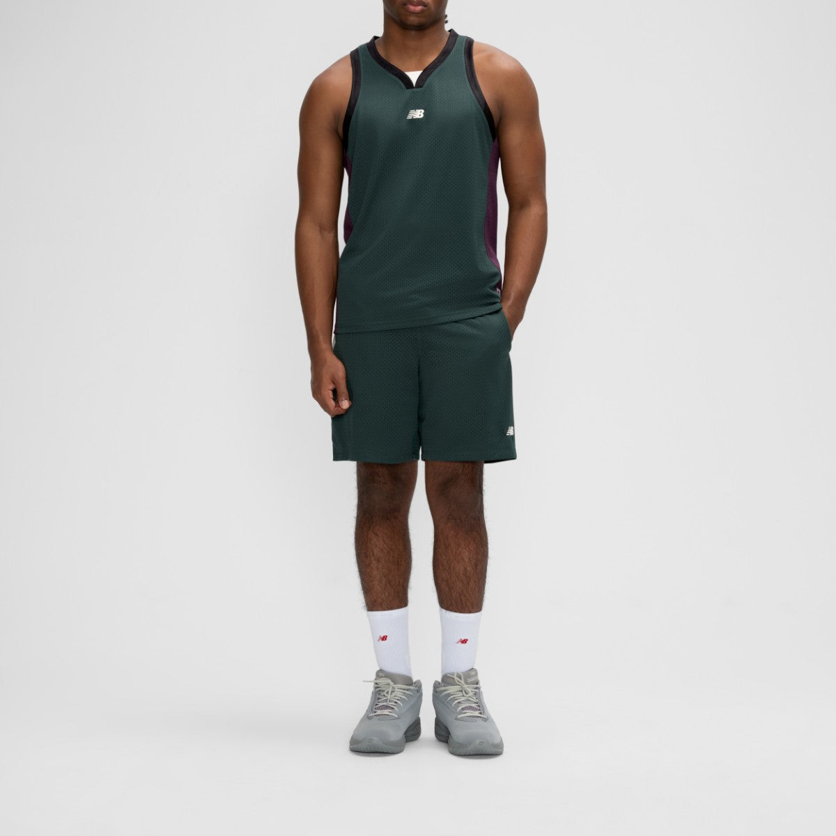 New Balance Basketball Performance Mesh Short ニューバランス バスケットボール パフォーマンス メッシュ ショート MB61B14【メンズ 通気性 26SS】