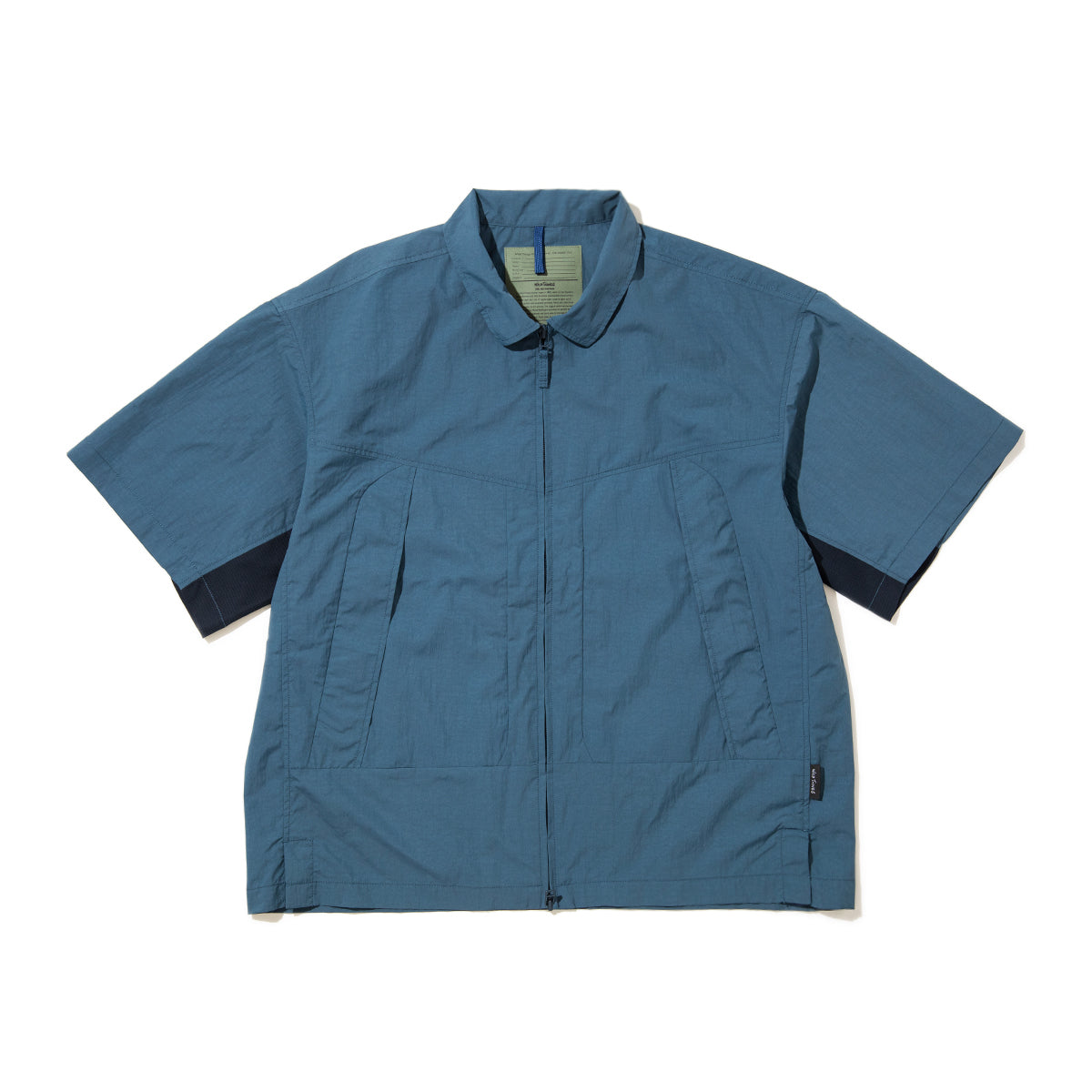 WILD THINGS MONSTER S/S SHIRT ワイルドシングス モンスター ショートスリーブ シャツ WT26003SK【メンズ 半袖 フロントジップ 通気性 26SS】