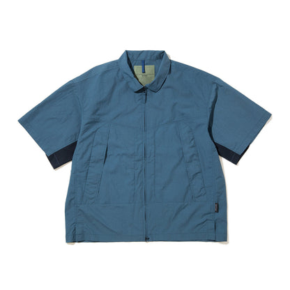 WILD THINGS MONSTER S/S SHIRT ワイルドシングス モンスター ショートスリーブ シャツ WT26003SK【メンズ 半袖 フロントジップ 通気性 26SS】