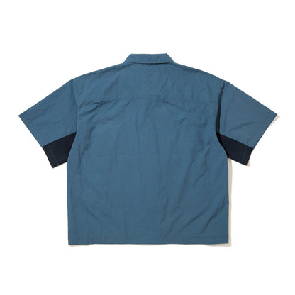 WILD THINGS MONSTER S/S SHIRT ワイルドシングス モンスター ショートスリーブ シャツ WT26003SK【メンズ 半袖 フロントジップ 通気性 26SS】