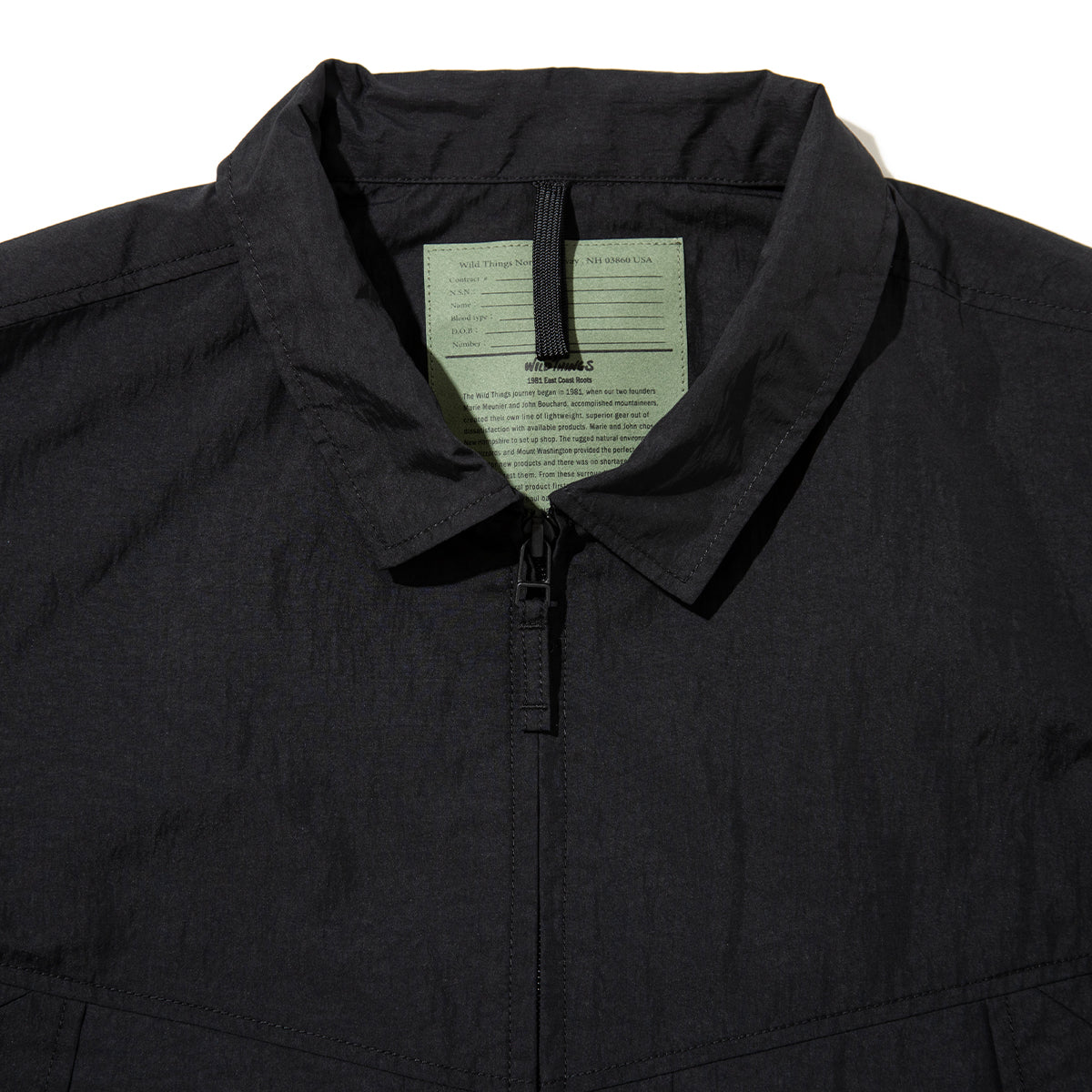 WILD THINGS MONSTER S/S SHIRT ワイルドシングス モンスター ショートスリーブ シャツ WT26003SK【メンズ 半袖 フロントジップ 通気性 26SS】