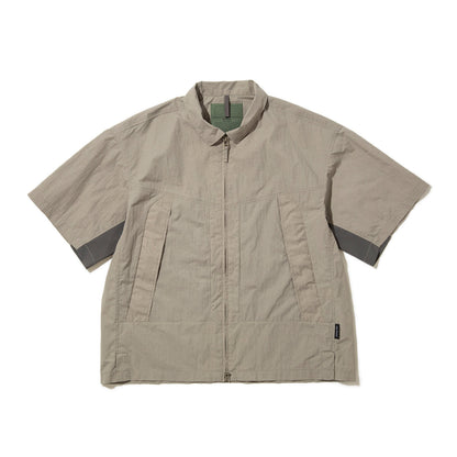 WILD THINGS MONSTER S/S SHIRT ワイルドシングス モンスター ショートスリーブ シャツ WT26003SK【メンズ 半袖 フロントジップ 通気性 26SS】