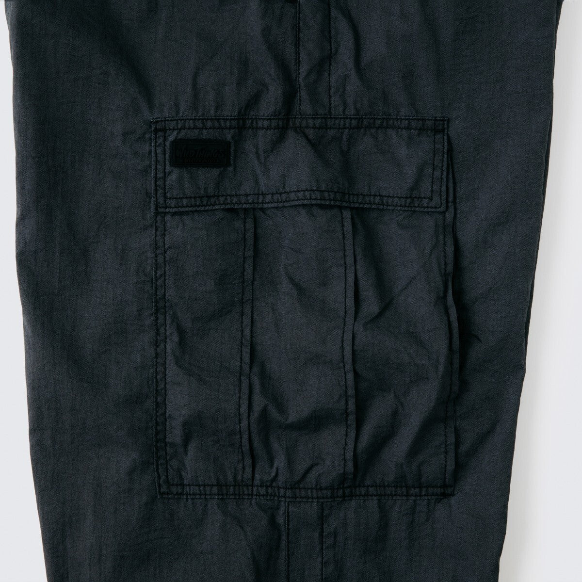 WILD THINGS DOUBLE DYED NYLON CARGO PANTS ワイルドシングス ダブルダイ ナイロン カーゴパンツ WT26010AD【メンズ ナイロン素材 通気性 ワンタッチベルト 26SS】