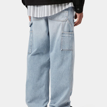 Carhartt WIP DOUBLE KNEE PANT - DENIM カーハートワークインプログレス ダブルニーパンツ - デニム I032699【メンズ ワークパンツ ダブルニー デニムパンツ メンズ ストレートパンツ 26SS】