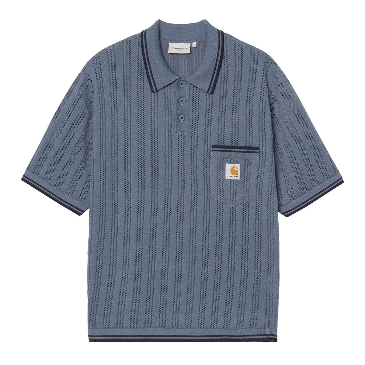 Carhartt WIP S/S RAMSEY POLO カーハートワークインプログレス ショートスリーブラムジーポロ I036168【メンズ コットンニット 軽量ニット アジュール編み ニットポロ 26SS】
