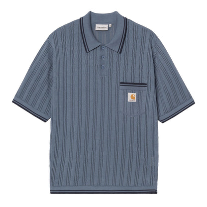 Carhartt WIP S/S RAMSEY POLO カーハートワークインプログレス ショートスリーブラムジーポロ I036168【メンズ コットンニット 軽量ニット アジュール編み ニットポロ 26SS】