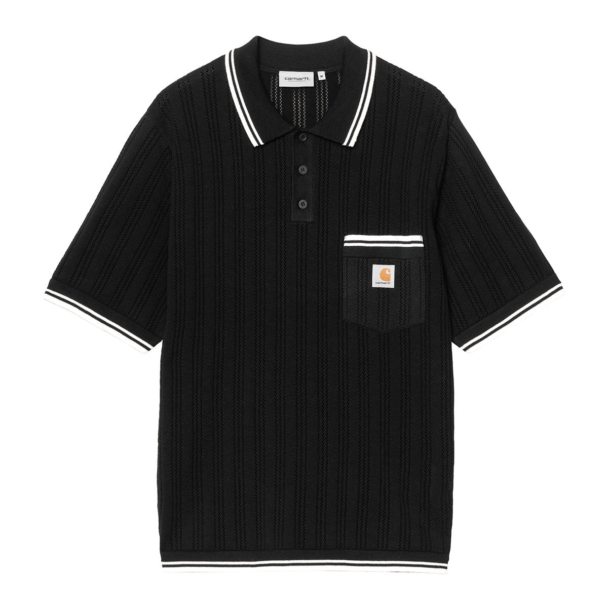 Carhartt WIP S/S RAMSEY POLO カーハートワークインプログレス ショートスリーブラムジーポロ I036168【メンズ コットンニット 軽量ニット アジュール編み ニットポロ 26SS】