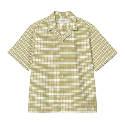 Carhartt WIP S/S KANDER SHIRT カーハートワークインプログレス ショートスリーブカンダーシャツ I036194【メンズ ワッフル生地 テクスチャードコットン ルーズフィット ガーメントウォッシュ 26SS】