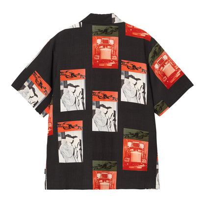 Carhartt WIP S/S SEAN HAMILTON SHIRT カーハートワークインプログレス ショートスリーブ ショーン ハミルトン シャツ I036290【メンズ 半袖シャツ 開襟シャツ ルーズフィットシャツ 総柄シャツ 26SS】
