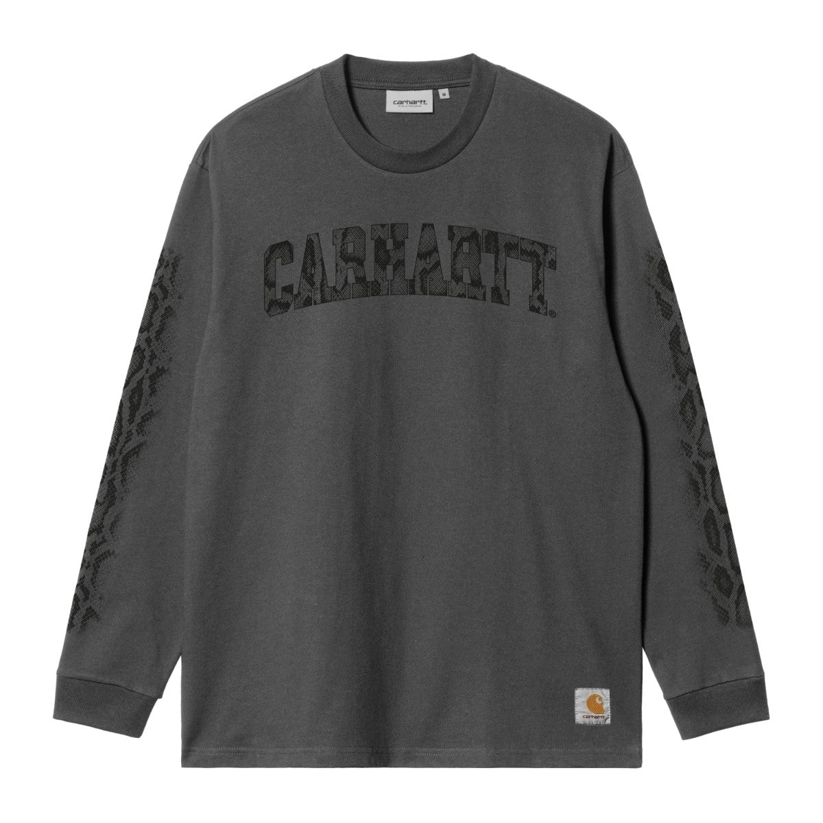 Carhartt WIP Long Sleeve Camo Snake T-Shirt カーハートワークインプログレス 長袖カモスネークTシャツ I036387【メンズ グラフィック アニマル柄 26SS】