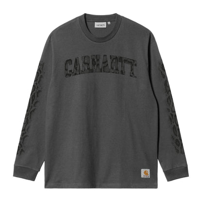 Carhartt WIP Long Sleeve Camo Snake T-Shirt カーハートワークインプログレス 長袖カモスネークTシャツ I036387【メンズ グラフィック アニマル柄 26SS】