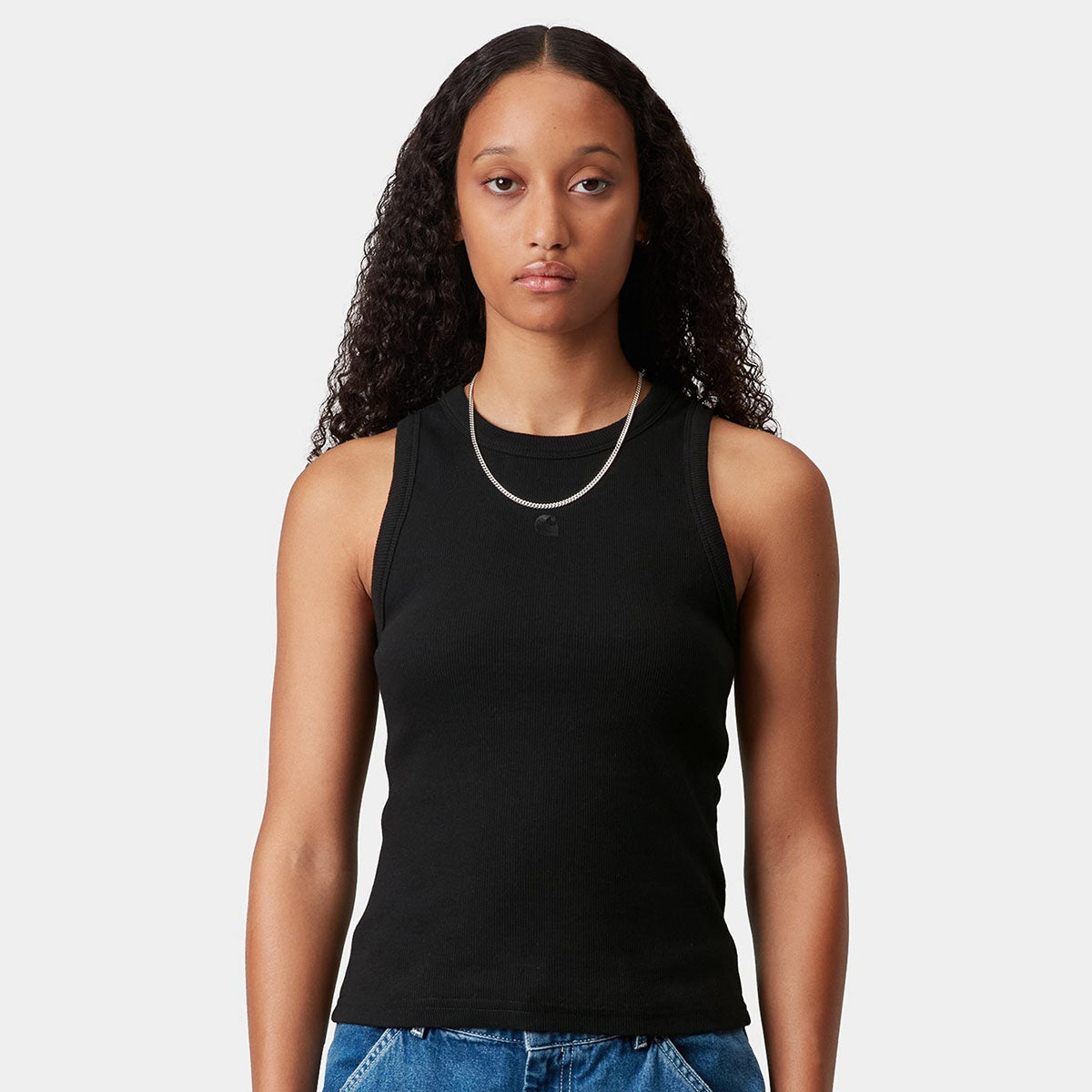 Carhartt WIP WOMEN'S PHILIPS A-SHIRT カーハートワークインプログレス ウィメンズフィリップスAシャツ I034624【レディース リブニット ストレッチコットン タンクトップ レーサーバック 26SS】