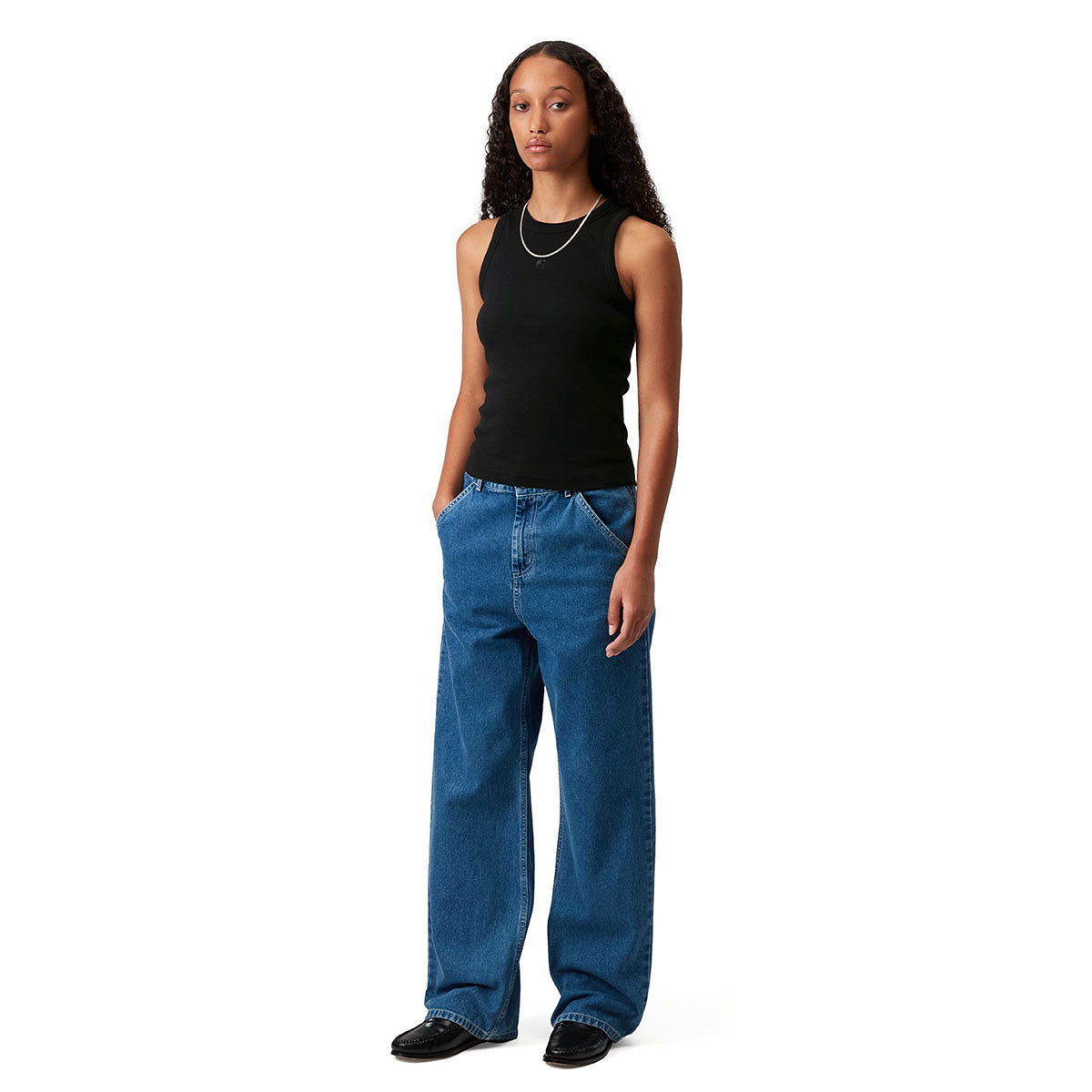 Carhartt WIP WOMEN'S PHILIPS A-SHIRT カーハートワークインプログレス ウィメンズフィリップスAシャツ I034624【レディース リブニット ストレッチコットン タンクトップ レーサーバック 26SS】