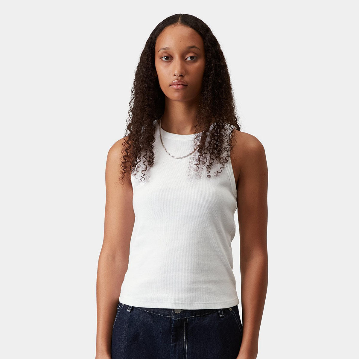 Carhartt WIP WOMEN'S PHILIPS A-SHIRT カーハートワークインプログレス ウィメンズフィリップスAシャツ I034624【レディース リブニット ストレッチコットン タンクトップ レーサーバック 26SS】
