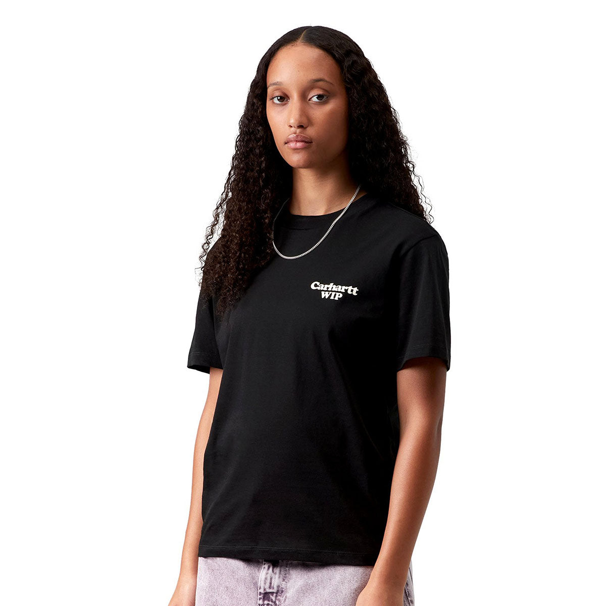 Carhartt WIP WOMEN'S S/S SPOILED T-SHIRT カーハートワークインプログレス ウィメンズショートスリーブスポイルドTシャツ I036389【レディース オーガニックコットン ジャージーTシャツ スリムフィット レディースTシャツ 26SS】