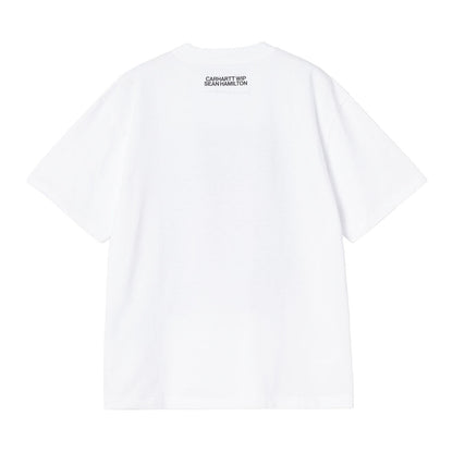 Carhartt WIP WOMEN'S S/S SEAN HAMILTON T-SHIRT カーハートワークインプログレス ウィメンズ ショートスリーブ ショーン ハミルトン Tシャツ I036393【レディース 半袖Tシャツ クルーネック ルーズフィット オーガニックコットン プリントTシャツ 26SS】
