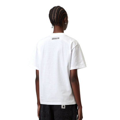 Carhartt WIP WOMEN'S S/S SEAN HAMILTON T-SHIRT カーハートワークインプログレス ウィメンズ ショートスリーブ ショーン ハミルトン Tシャツ I036393【レディース 半袖Tシャツ クルーネック ルーズフィット オーガニックコットン プリントTシャツ 26SS】