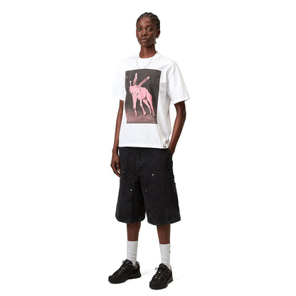 Carhartt WIP WOMEN'S S/S SEAN HAMILTON T-SHIRT カーハートワークインプログレス ウィメンズ ショートスリーブ ショーン ハミルトン Tシャツ I036393【レディース 半袖Tシャツ クルーネック ルーズフィット オーガニックコットン プリントTシャツ 26SS】