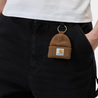 Carhartt WIP MINI WATCH HAT KEYCHAIN カーハートワークインプログレス ミニ ウォッチ ハット キーチェーン I036420【メンズ キーホルダー リブ編み生地 26SS】