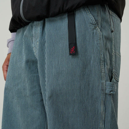 Gramicci OVERDYED HICKORY WORK PANT グラミチ オーバーダイヒッコリーワークパンツ G6SM-P010【メンズ ワークパンツ ストライプ 製品染め 26SS】