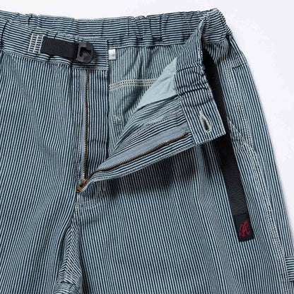Gramicci OVERDYED HICKORY WORK PANT グラミチ オーバーダイヒッコリーワークパンツ G6SM-P010【メンズ ワークパンツ ストライプ 製品染め 26SS】