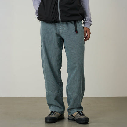 Gramicci OVERDYED HICKORY WORK PANT グラミチ オーバーダイヒッコリーワークパンツ G6SM-P010【メンズ ワークパンツ ストライプ 製品染め 26SS】
