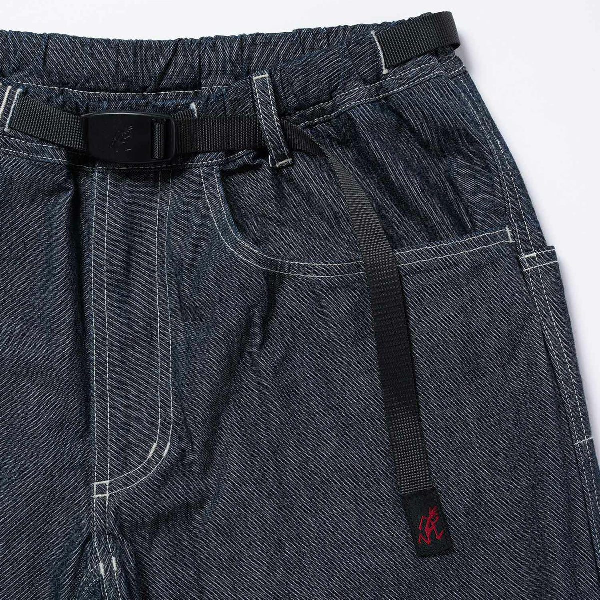 Gramicci JAPANESE CHAMBRAY ROCK SLIDE PANT グラミチ ジャパニーズシャンブレーロックスライドパンツ G6SM-P014【メンズ コットン素材 パッチポケット 26SS】
