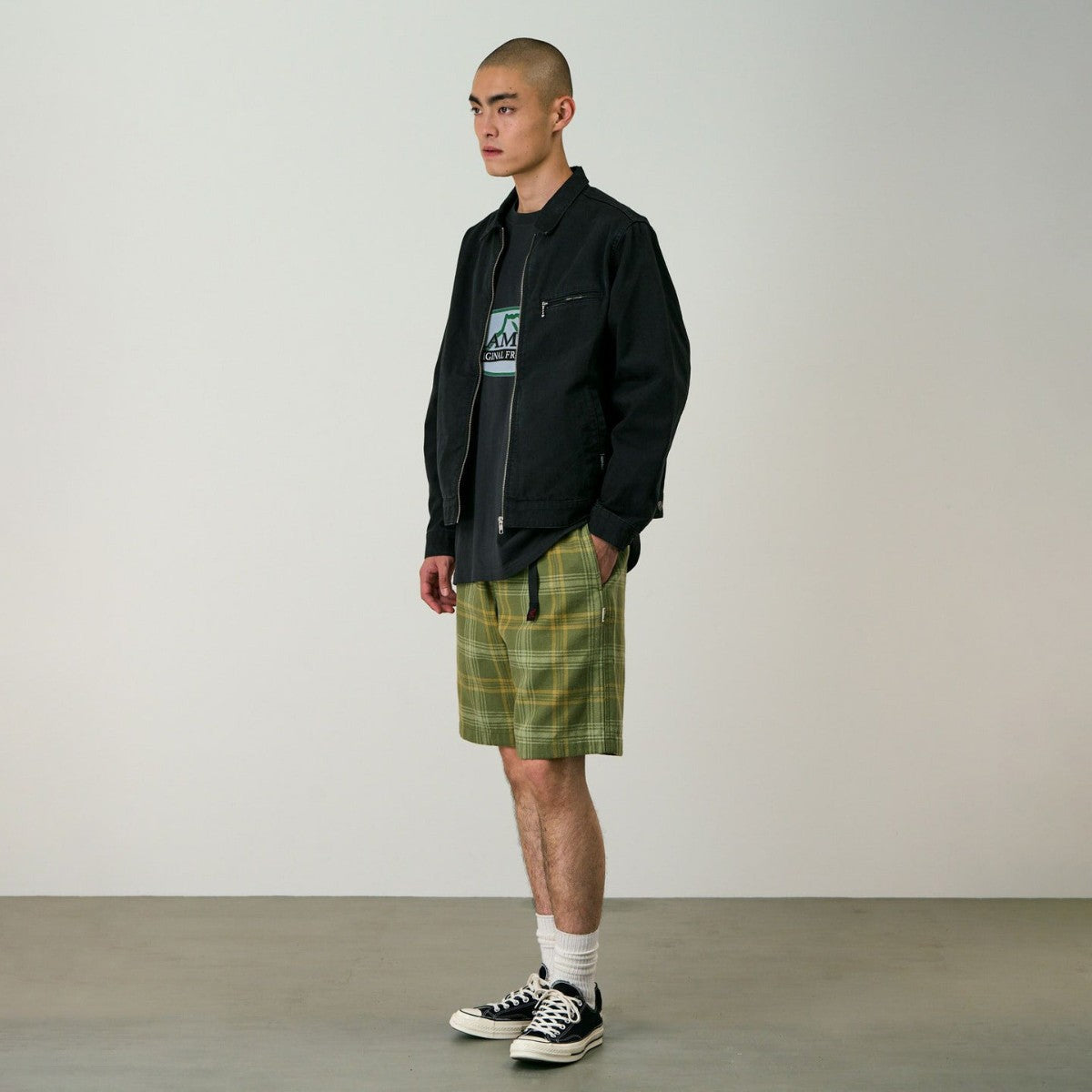 Gramicci HEMP G-SHORT PLAID グラミチ ヘンプ Gショーツ プレイド G6SM-P017【メンズ チェック柄 ハーフパンツ 26SS】