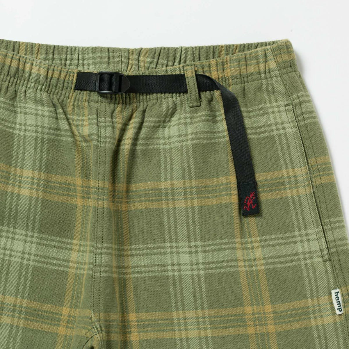 Gramicci HEMP G-SHORT PLAID グラミチ ヘンプ Gショーツ プレイド G6SM-P017【メンズ チェック柄 ハーフパンツ 26SS】