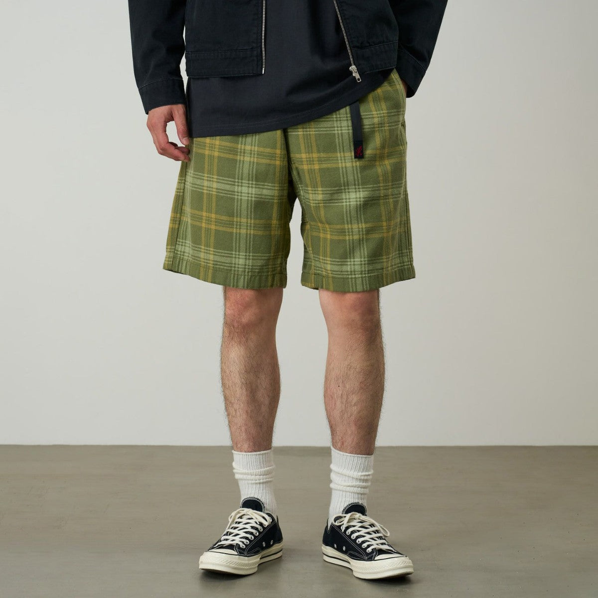 Gramicci HEMP G-SHORT PLAID グラミチ ヘンプ Gショーツ プレイド G6SM-P017【メンズ チェック柄 ハーフパンツ 26SS】