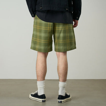 Gramicci HEMP G-SHORT PLAID グラミチ ヘンプ Gショーツ プレイド G6SM-P017【メンズ チェック柄 ハーフパンツ 26SS】