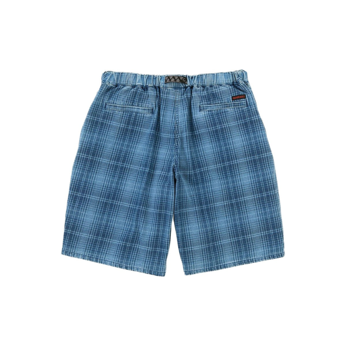 Gramicci LAGOON SHORT DENIM PLAID グラミチ ラグーン ショーツ デニム プレイド G6SM-P023【メンズ チェック柄 ハーフパンツ 26SS】