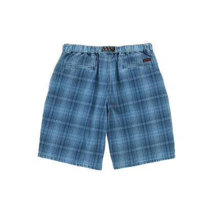 Gramicci LAGOON SHORT DENIM PLAID グラミチ ラグーン ショーツ デニム プレイド G6SM-P023【メンズ チェック柄 ハーフパンツ 26SS】