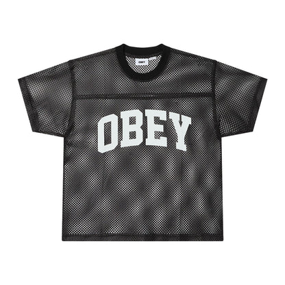 OBEY COLLEGIATE PRACTICE JERSEY オベイ コレジエイト プラクティス ジャージー 131080375【メンズ スクリーンプリント メッシュ素材 26SS】
