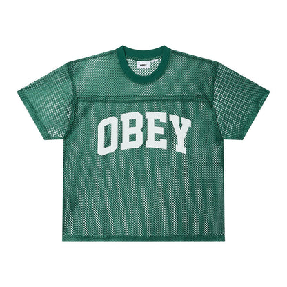 OBEY COLLEGIATE PRACTICE JERSEY オベイ コレジエイト プラクティス ジャージー 131080375【メンズ スクリーンプリント メッシュ素材 26SS】