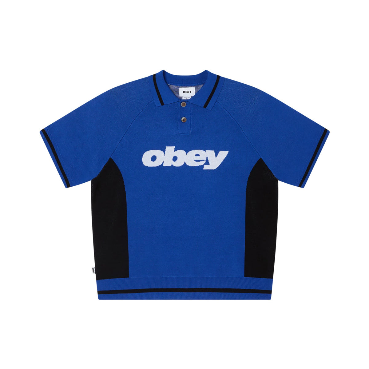 OBEY SPORT POLO SWEATER オベイ スポーツ ポロ セーター 151000125【メンズ 半袖 リラックスフィット レーヨン素材 26SS】