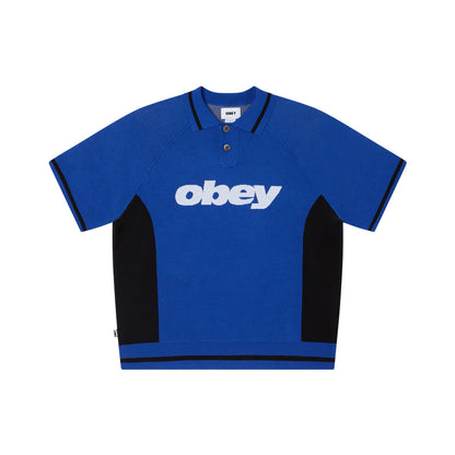 OBEY SPORT POLO SWEATER オベイ スポーツ ポロ セーター 151000125【メンズ 半袖 リラックスフィット レーヨン素材 26SS】