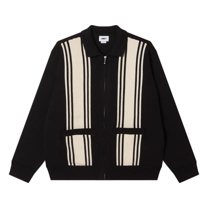 OBEY MATT ZIP UP SWEATER オベイ マット ジップアップ セーター 151010046【メンズ フロントジップ ニットジャケット レギュラーフィット 26SS】