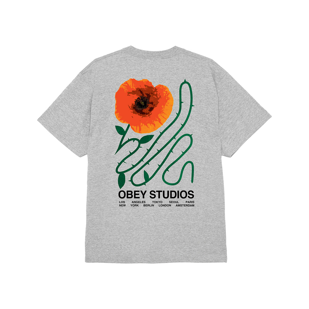 OBEY MOVES OF LIFE CLASSIC T-SHIRT オベイ ムーブス オブ ライフ クラシック Tシャツ 165264343【メンズ コットン100％ 快適な着心地 半袖 26SS】