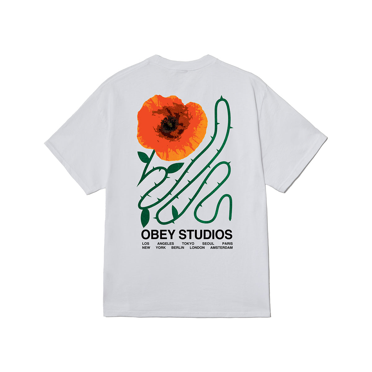 OBEY MOVES OF LIFE CLASSIC T-SHIRT オベイ ムーブス オブ ライフ クラシック Tシャツ 165264343【メンズ コットン100％ 快適な着心地 半袖 26SS】