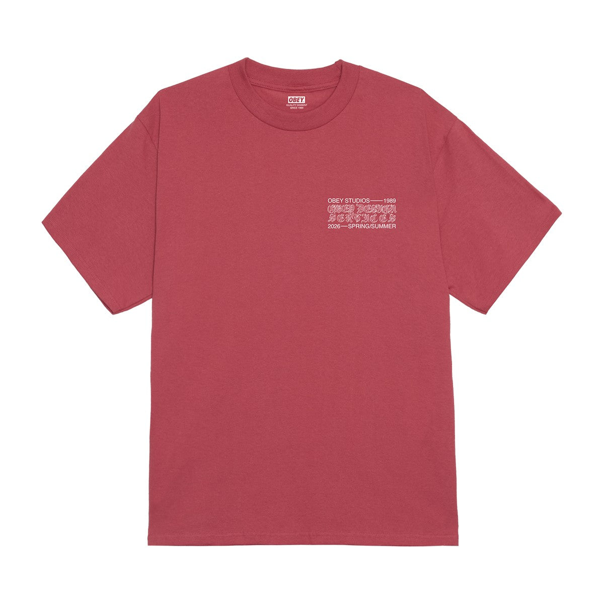 OBEY OBEY DESIGN SERVICES オベイ オベイ デザイン サービスズ 165264353【メンズ コットン素材 グラフィック 半袖 26SS】