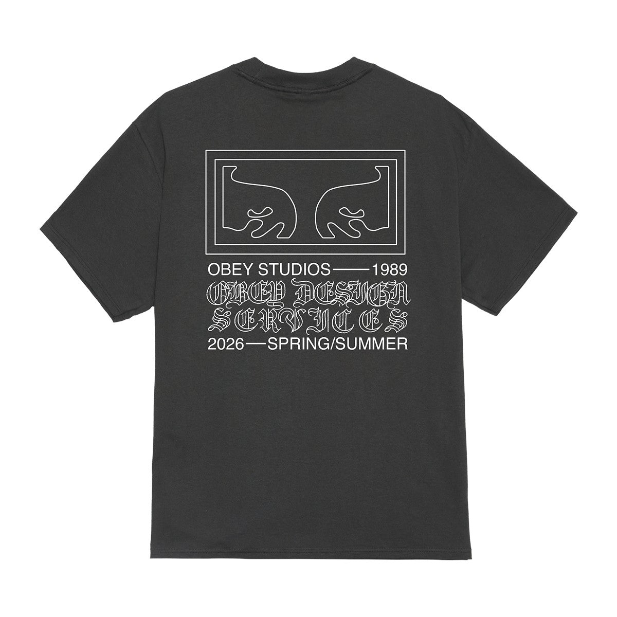 OBEY OBEY DESIGN SERVICES オベイ オベイ デザイン サービスズ 165264353【メンズ コットン素材 グラフィック 半袖 26SS】