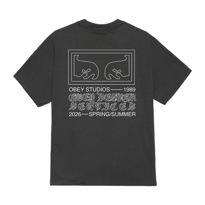 OBEY OBEY DESIGN SERVICES オベイ オベイ デザイン サービスズ 165264353【メンズ コットン素材 グラフィック 半袖 26SS】