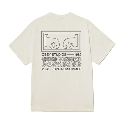 OBEY OBEY DESIGN SERVICES オベイ オベイ デザイン サービスズ 165264353【メンズ コットン素材 グラフィック 半袖 26SS】