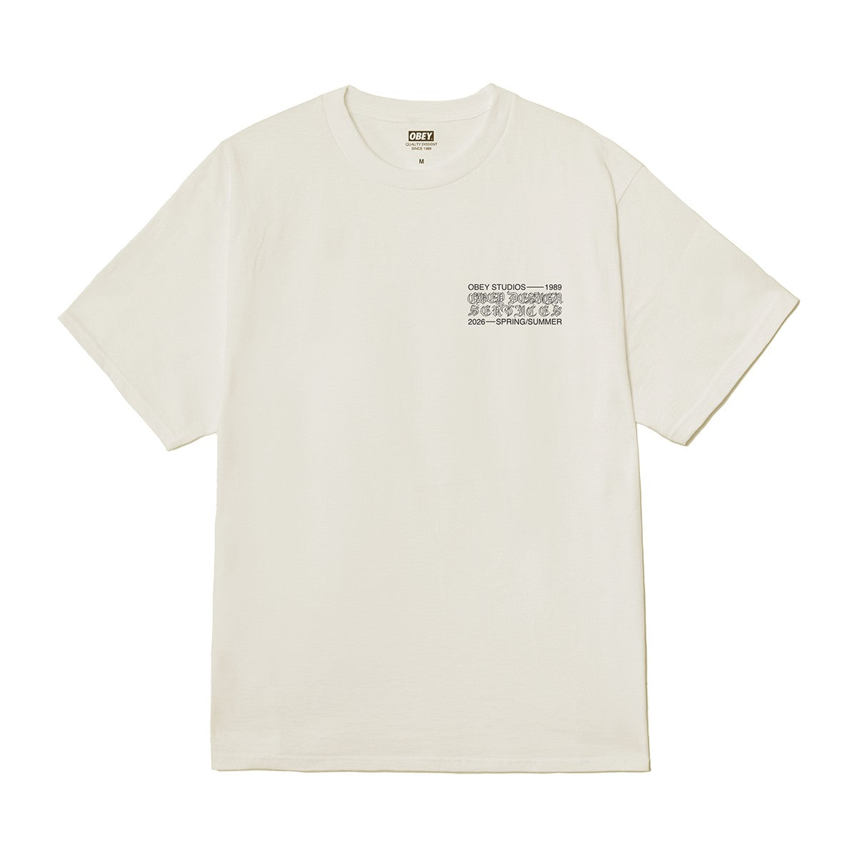 OBEY OBEY DESIGN SERVICES オベイ オベイ デザイン サービスズ 165264353【メンズ コットン素材 グラフィック 半袖 26SS】