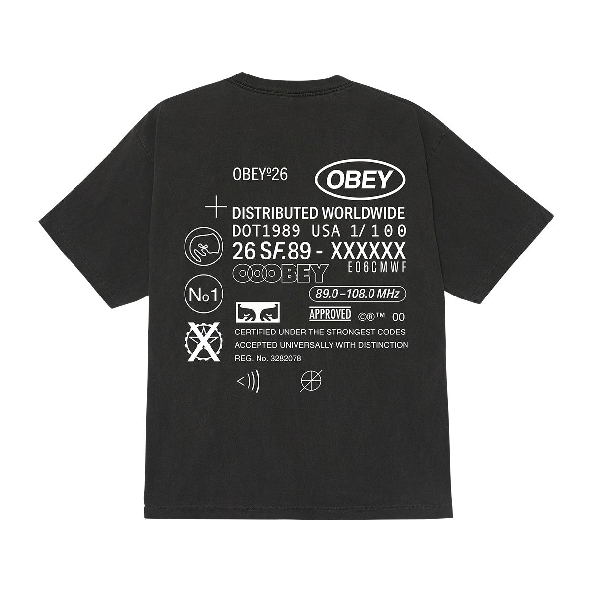 OBEY OBEY CODE オベイ オベイ コード 167924337【メンズ コットン素材 グラフィック 半袖 26SS】