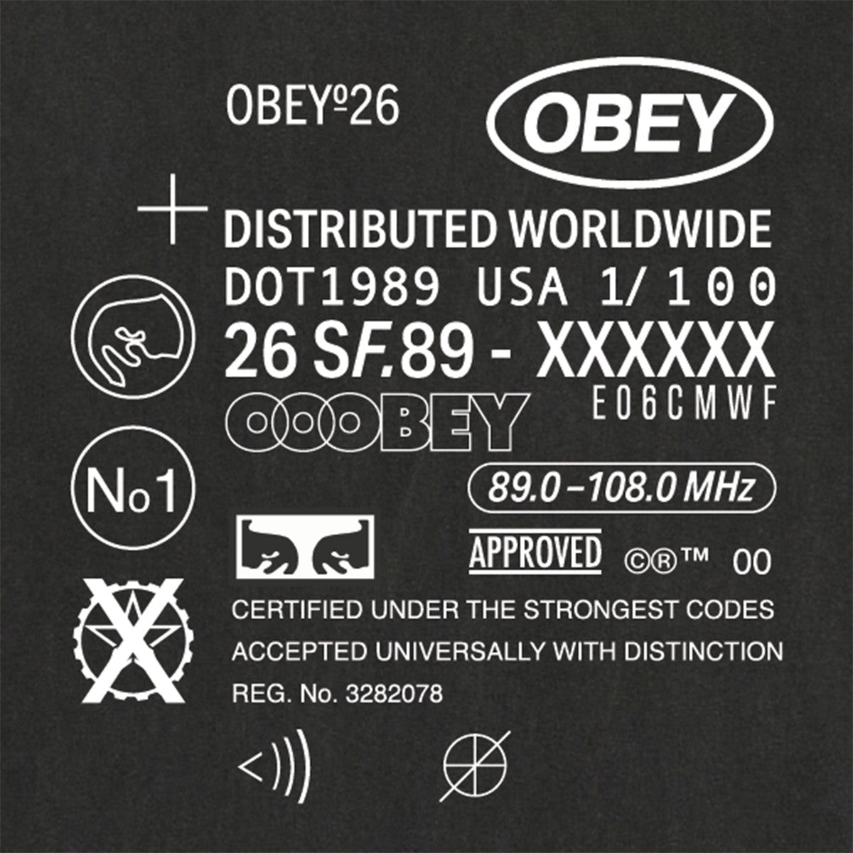 OBEY OBEY CODE オベイ オベイ コード 167924337【メンズ コットン素材 グラフィック 半袖 26SS】